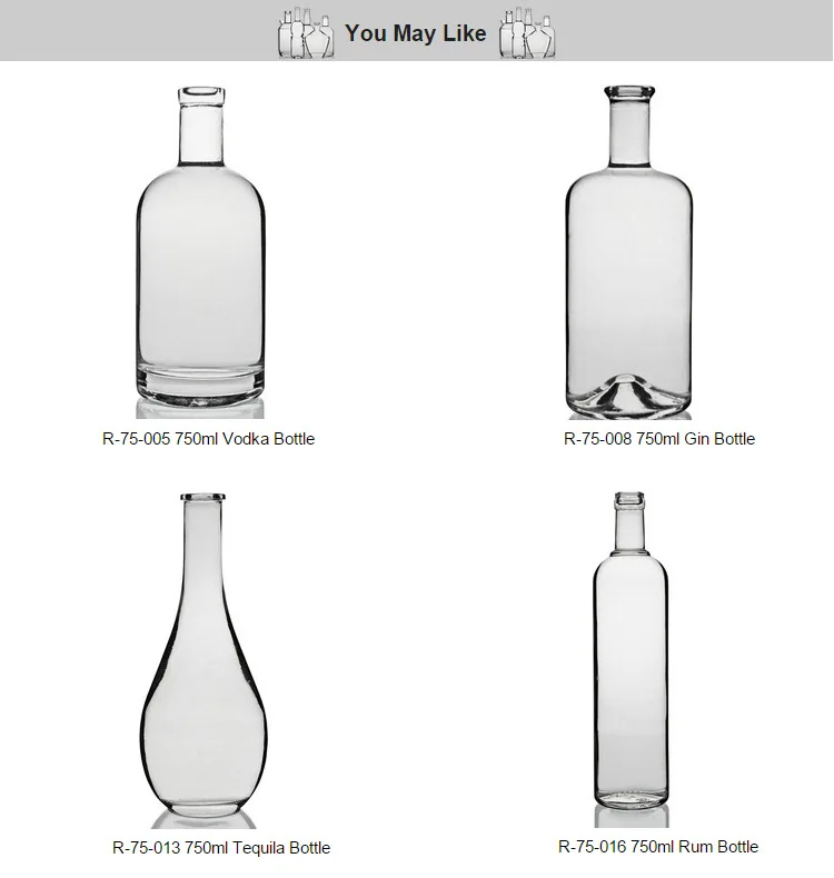 Rsg Customized Unbreakable Luxury Wisky Bottles Empty Clear Whiskey