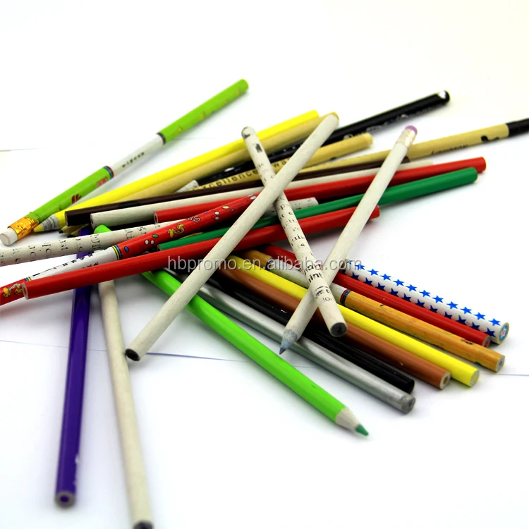 12 Colors Two Tip Plastic HB 2B Promotional Color Pencil_voghion.com