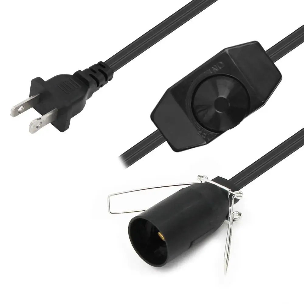 ac extension Cable PVC black us male to female Nema5-15P splitter y type power cord 27