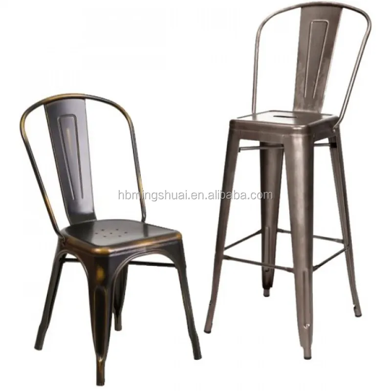 Wholesale Metal Chair for Dining Room Industrial Metal Dining Chair