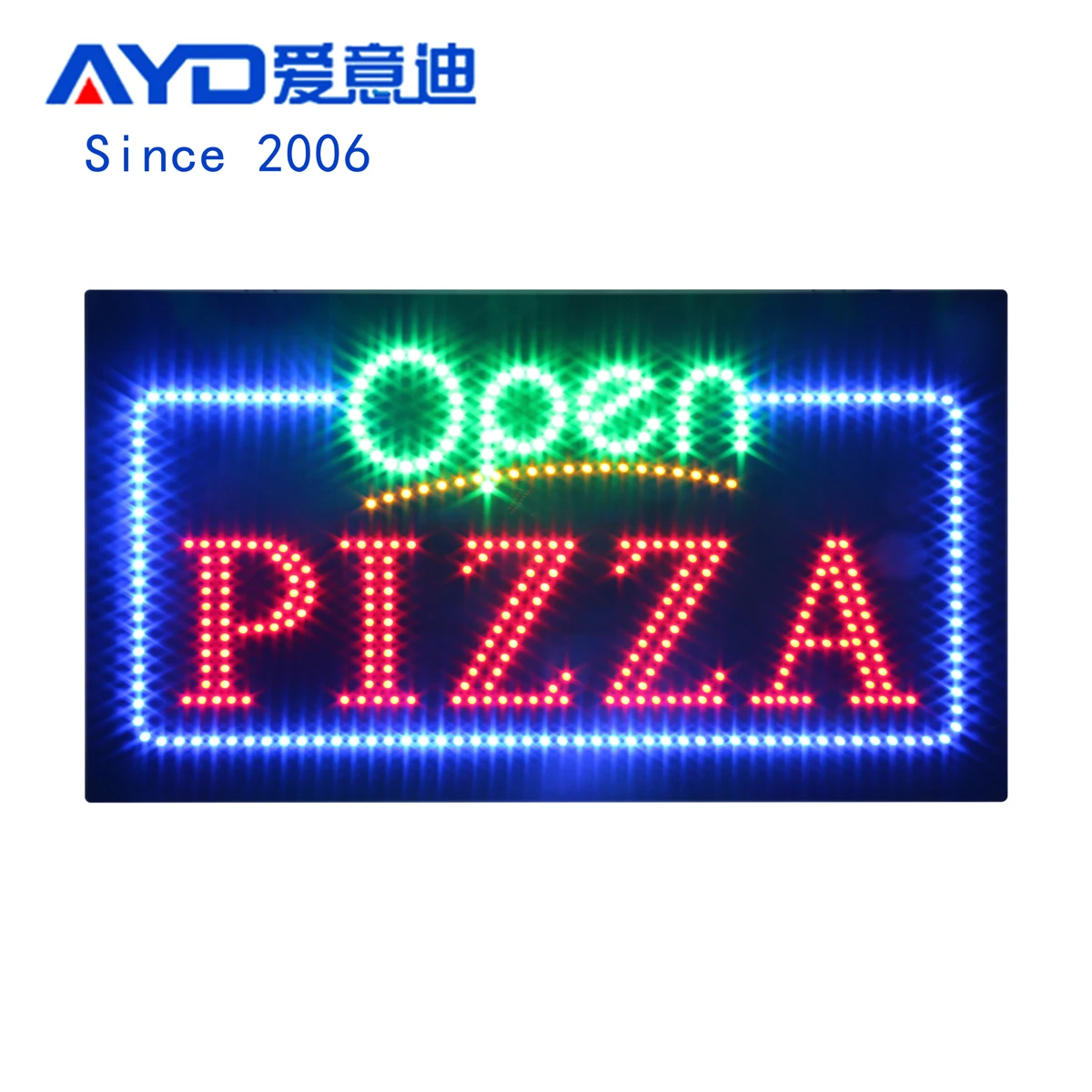 Small Size 9x19inch Cheap Price Acrylic LED Open Closed Sign Display Flashing LED Advertising Display Board