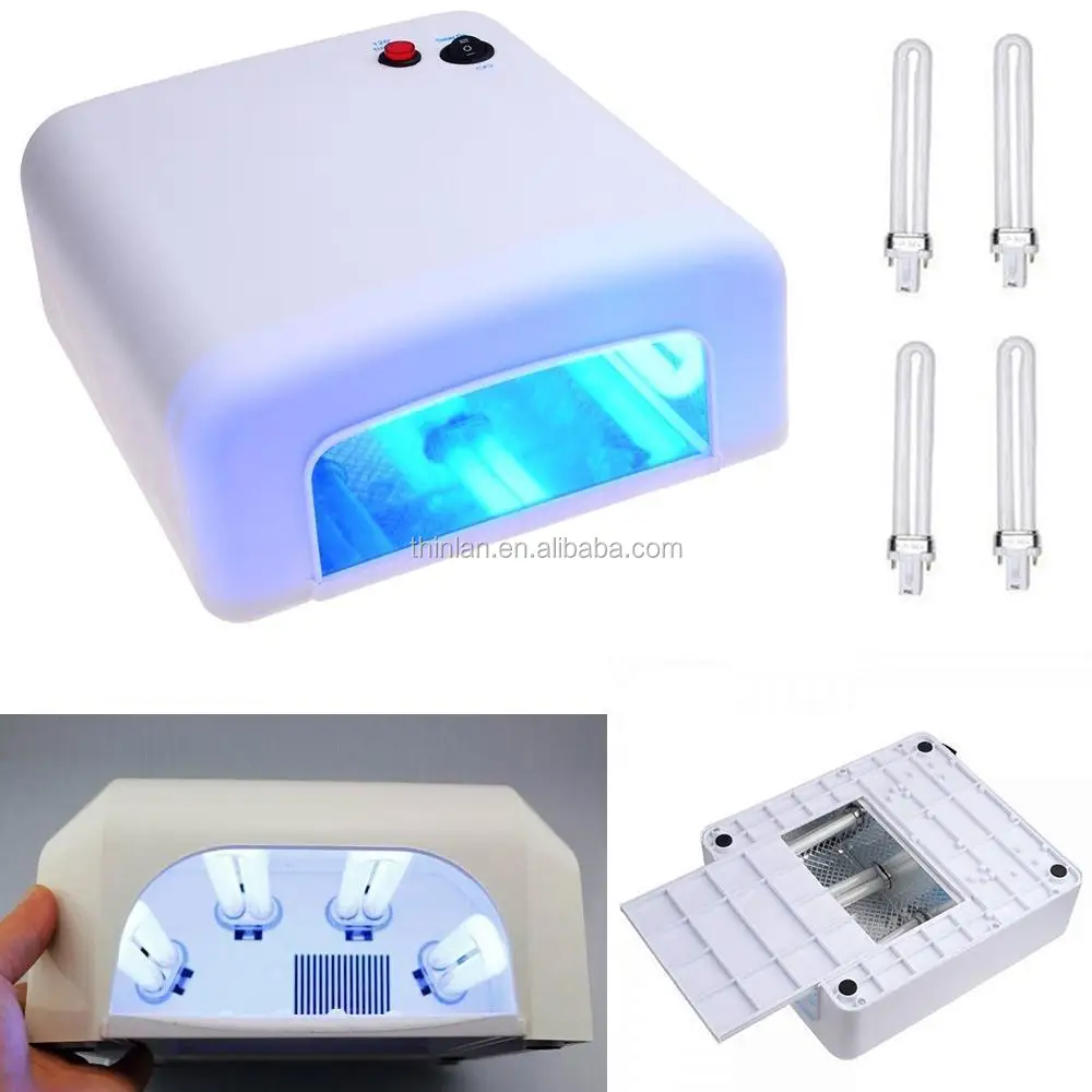 UV LED Nail Lamp 36W - Efficient Gel Curing for Nails | Rose/Red