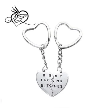 Bitches Wristlet Bangle Key Ring Bracelet Keychain Silicone 