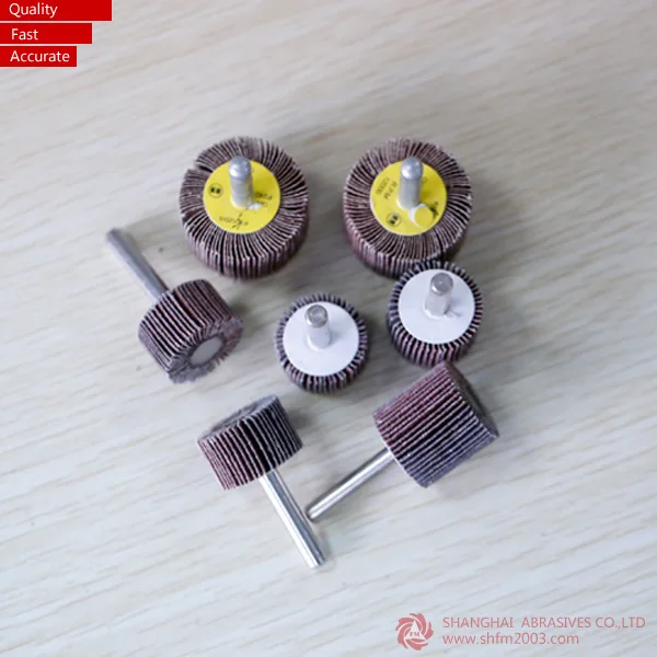 Абразивное откидное колесо с валом для Matel и дерева