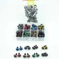 80set Box 10mm 12mm Plastic Craft Toy Doll Eyes Safety Eyes Handmade Accessories Children DIYCreative Toys