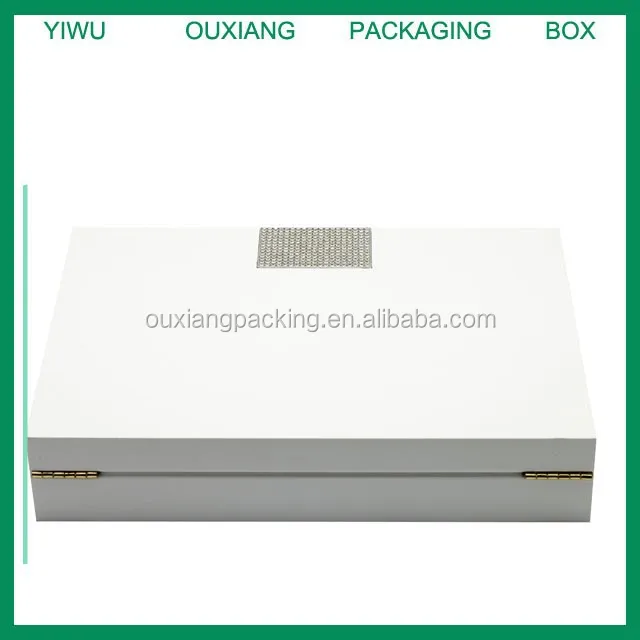 2018 новый дизайн роскошная деревянная коробка для шоколада с белой лаковой отделкой