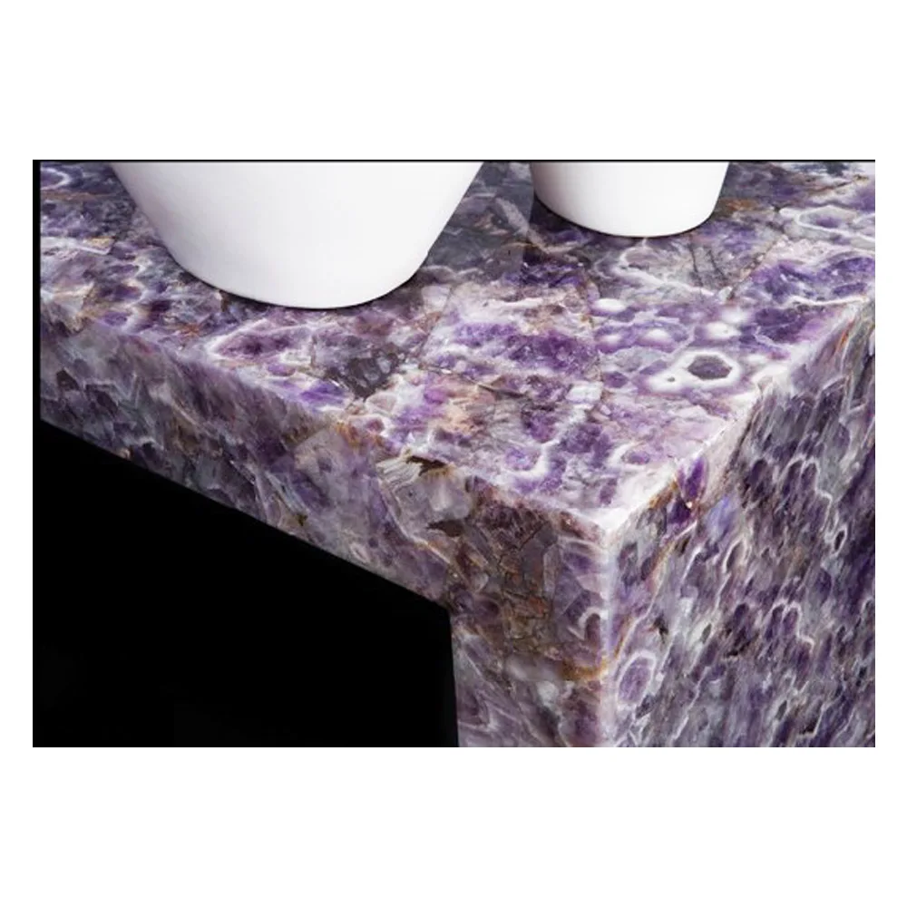 Amethyst Marble Dining Table Set for Counter Top Wall and Flooring Marble Table
