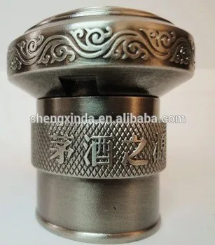 SXD Wholesale Metal Crafts Factory Customized Fashion Creative Luxury Zinc Perfume Bottle Cap With High Quality