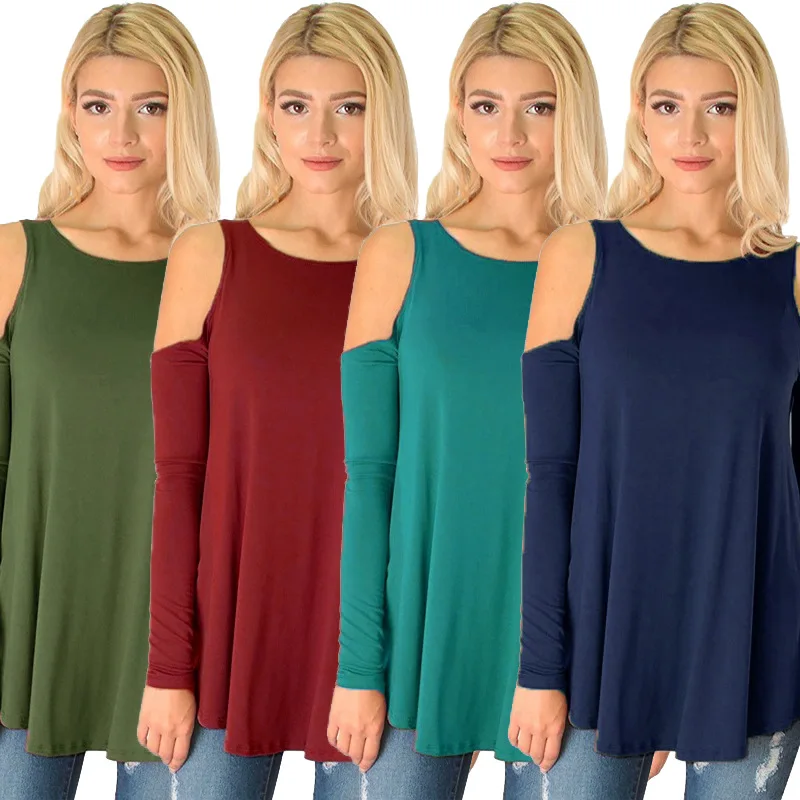 cold shoulder ladies tops