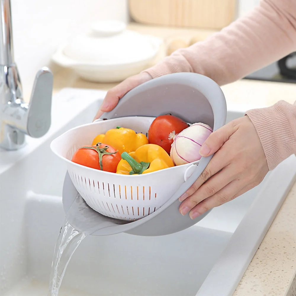 Multifunctional Organizer Basket Sink Colander Drain Fruit