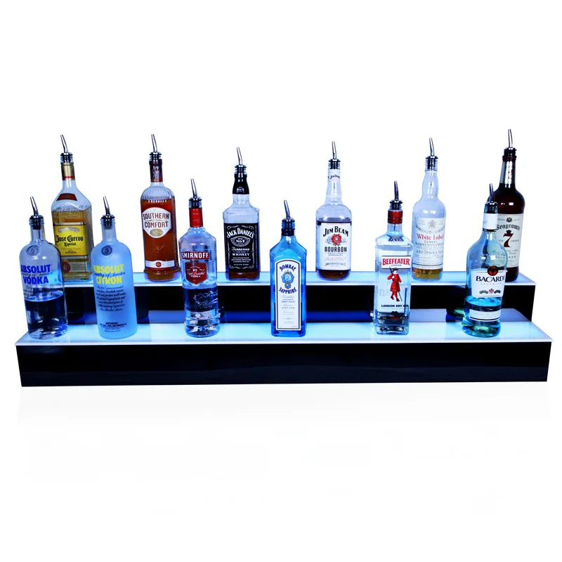 Acrylic Led Lighted Liquor Bottle Display Illuminated Stand Perfume