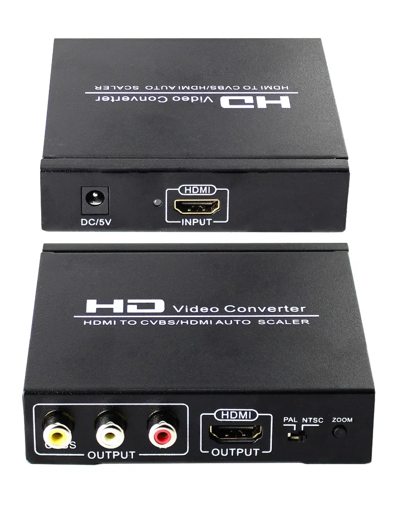 HD Video Converter HDMI TO CVBS/HDMI 2024 AUTO SCALER