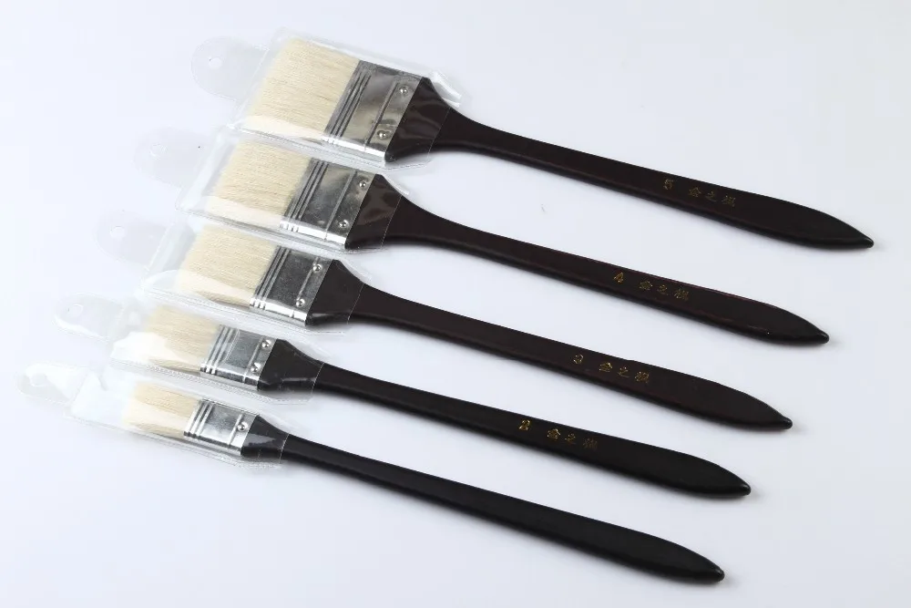 Artist Brush Manufacturer  OEM Custom Food Safe Paint Brush Painting Art Materials Supplies Bristle Hair Painting Artist Brush
