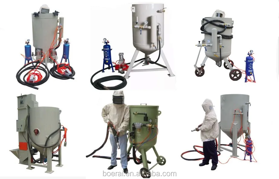 many design of open type sandblaster