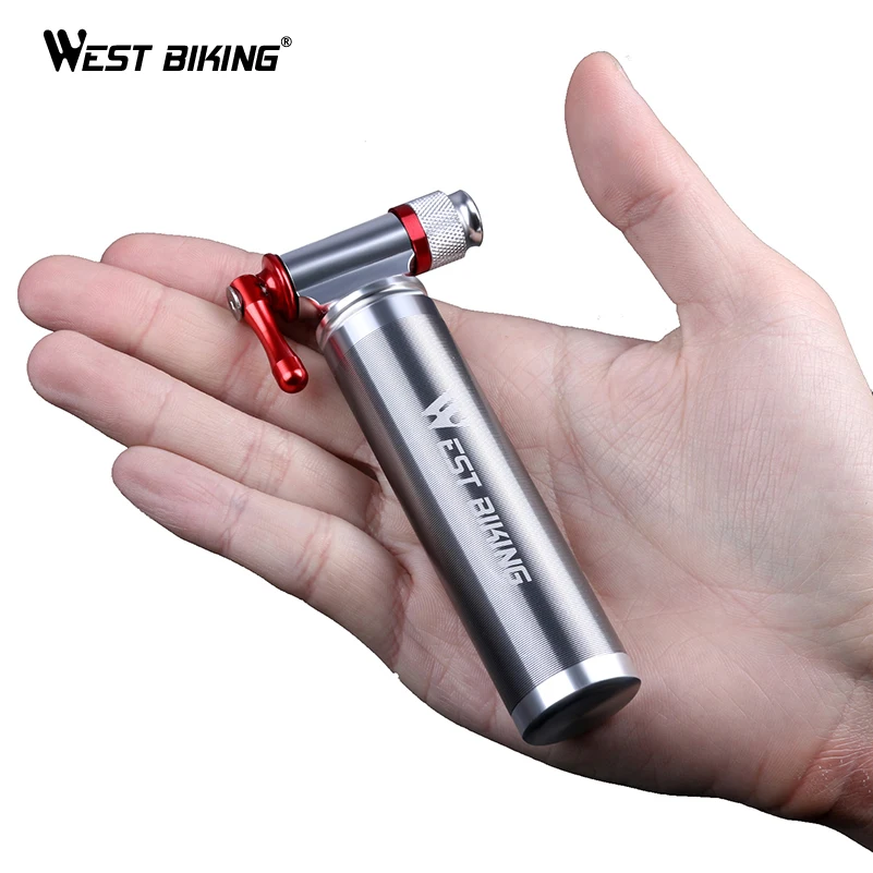 WEST BIKING Mini Bicycle Pump 100PSI Portable Tire Air Inflator with Hose 