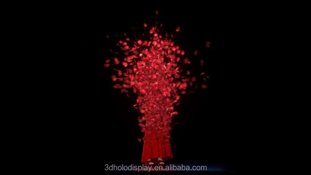ペッパーズゴースト3Dホログラフィック投影システム、ホロスクリーン