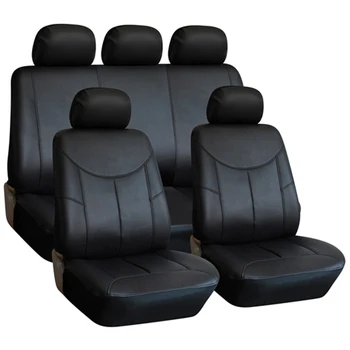 Black pvc Comfortable Soft leather car seat cover