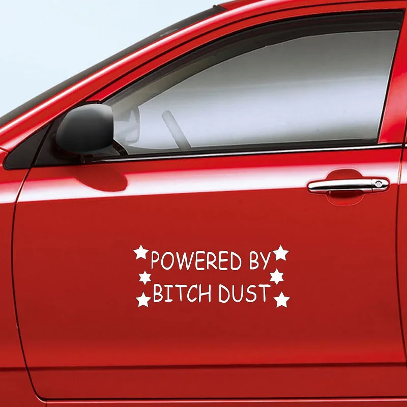 ( POWERED ) Custom Die Cut Decal Vinyl Cute Bumper Car Stickers