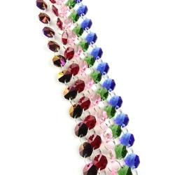 HBL 2019 14 мм цветные стеклянные Восьмиугольные бусины, гирлянда из нитей для домашнего интерьера