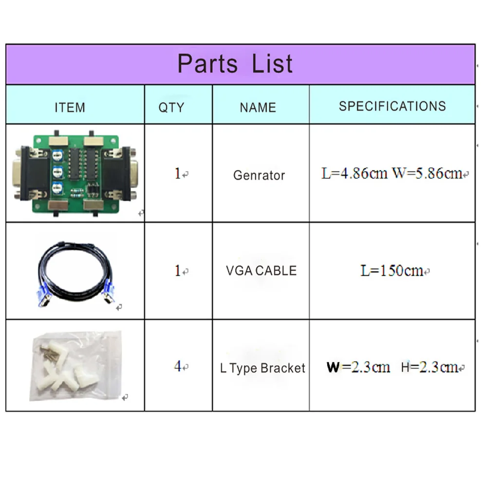 Générateur De Lignes De Balayage VGA Pour Machines Arcade - Effet Rétro Sur écrans LCD Modernes