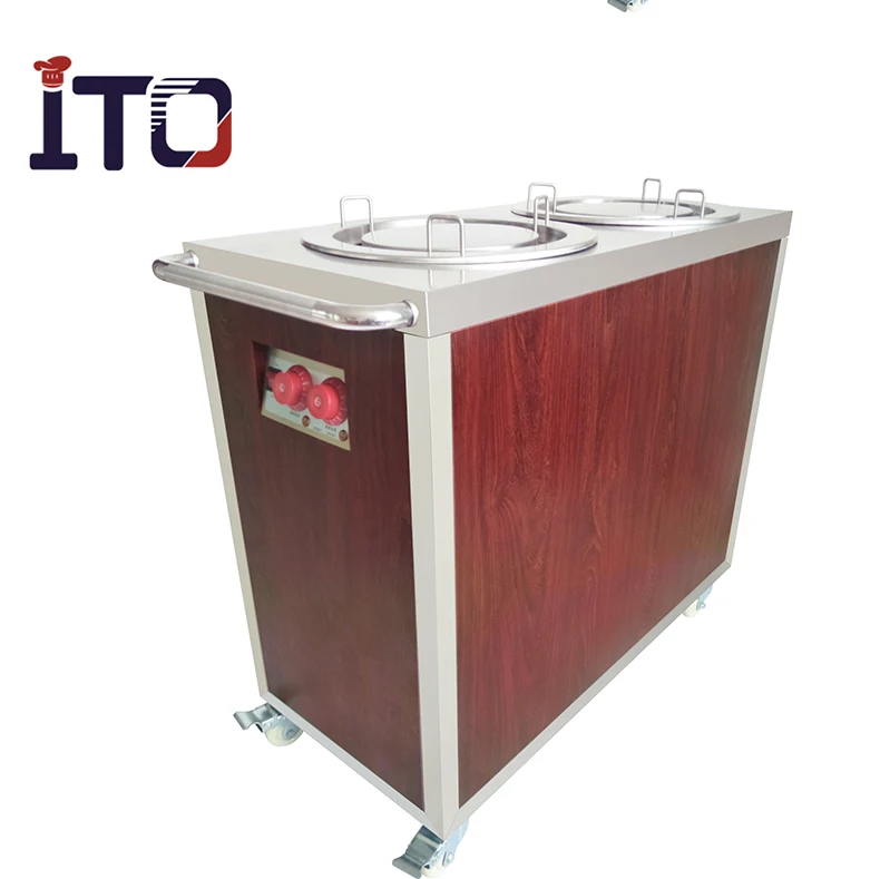 Single-head Stainless Steel Electric Plate Warmer Cart Commercial Hotel  insulation plate