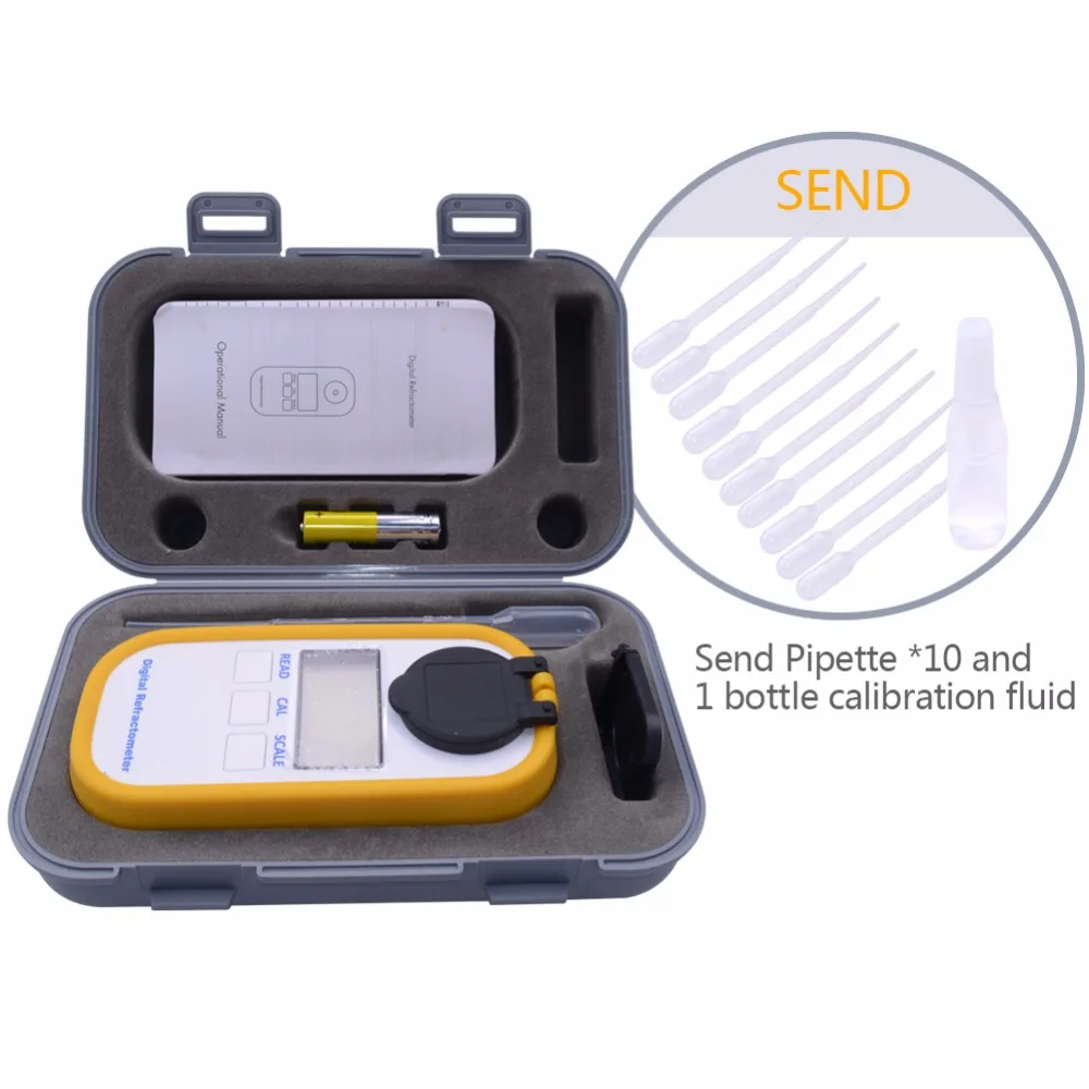 TOP Professional Freezing Point Refractometer Digiatal ATC Tester