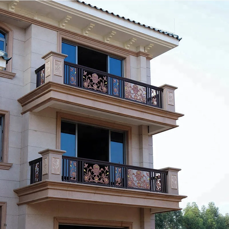 Iron Grill Design for Balcony  Aluminum Balustrades for Deck Railing Designs for Front Porch