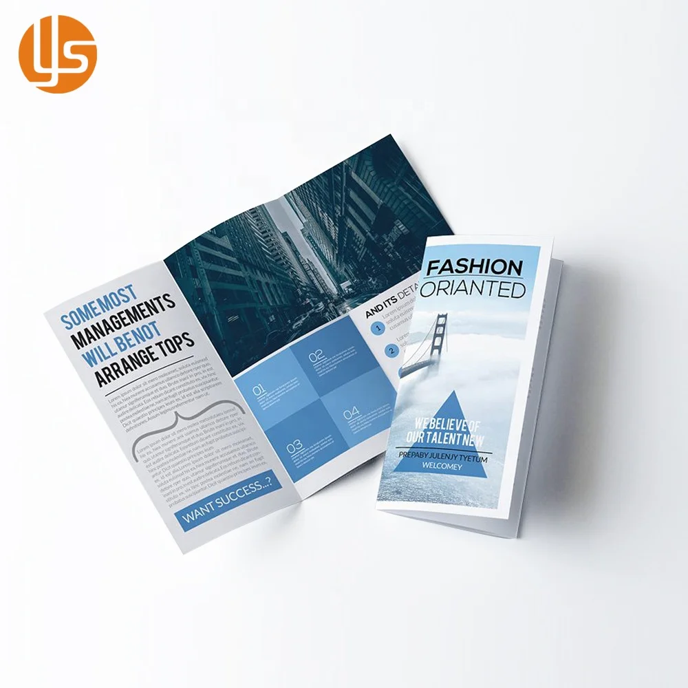 Professional Custom Design Paper Colourful Brochure Pamphlet Pharmaceutical Folding Catalogue Brochure Printing