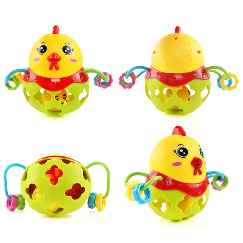 Cute Cartoon Chick Soft Plastic Musical Baby Toy