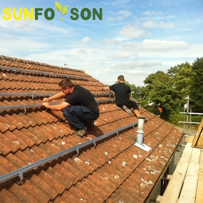 Solar Ralings Hot Sells 2024 Roofmounted Solar Railings Aluminum Profile Railing ...