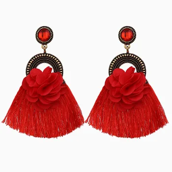 2021 New Fashion Earrings Handmade With Rhinestones For Women Vintage Tassel Earrings Accept Small Order Bohemia Jewelry