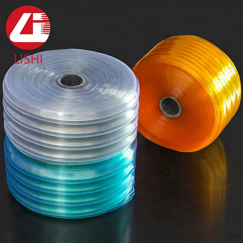 Cortina de vinilo plástico LISHI tira transparente cortina de PVC