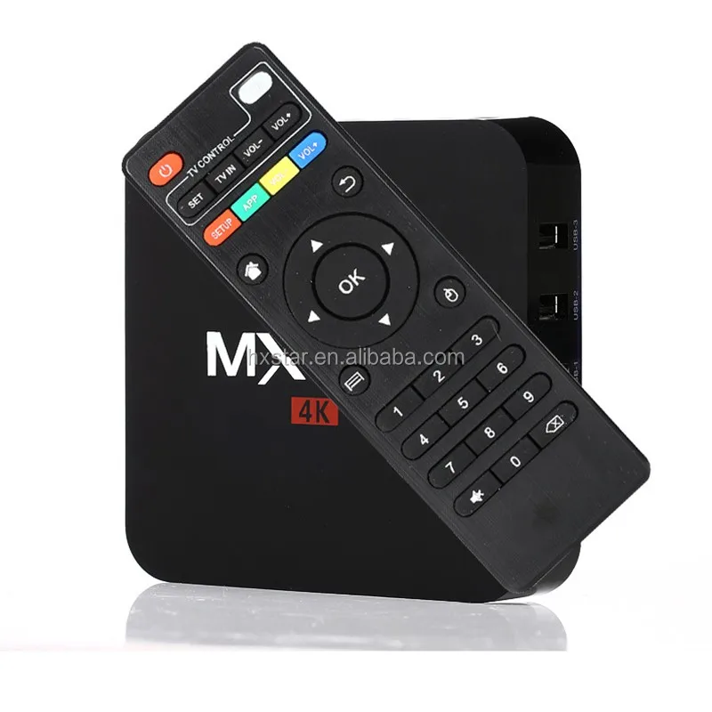 MX Pro Amlogic S905 Chipset Android 5.1 Lollipop OS Quad Core 1G/8G 4K Google Streaming Media Player TV Box with WiFi, HD, DLN