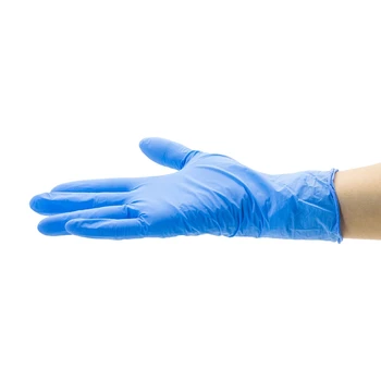 Comfortable Durable Blue Non Sterile Gloves Disposable Pure Nitrile Gloves