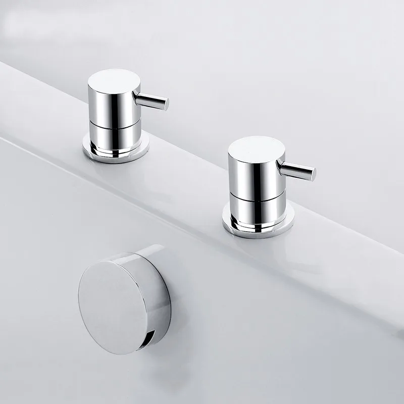 Modern 3 Holes Deck Mounted Bath Mixer details