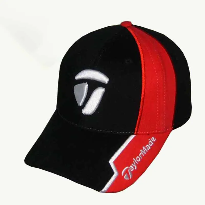 red golf cap