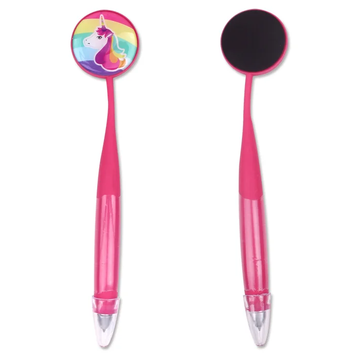 Ручка Licheng BP3395 с магнитом рекламная магнитная ручка резиновым покрытием в виде единорога для холодильника