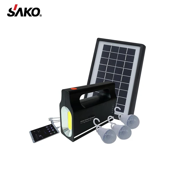 Mini Lighting Household Portable Solar Power Packs DC 9V Portable Solar System 3W Solar Panels