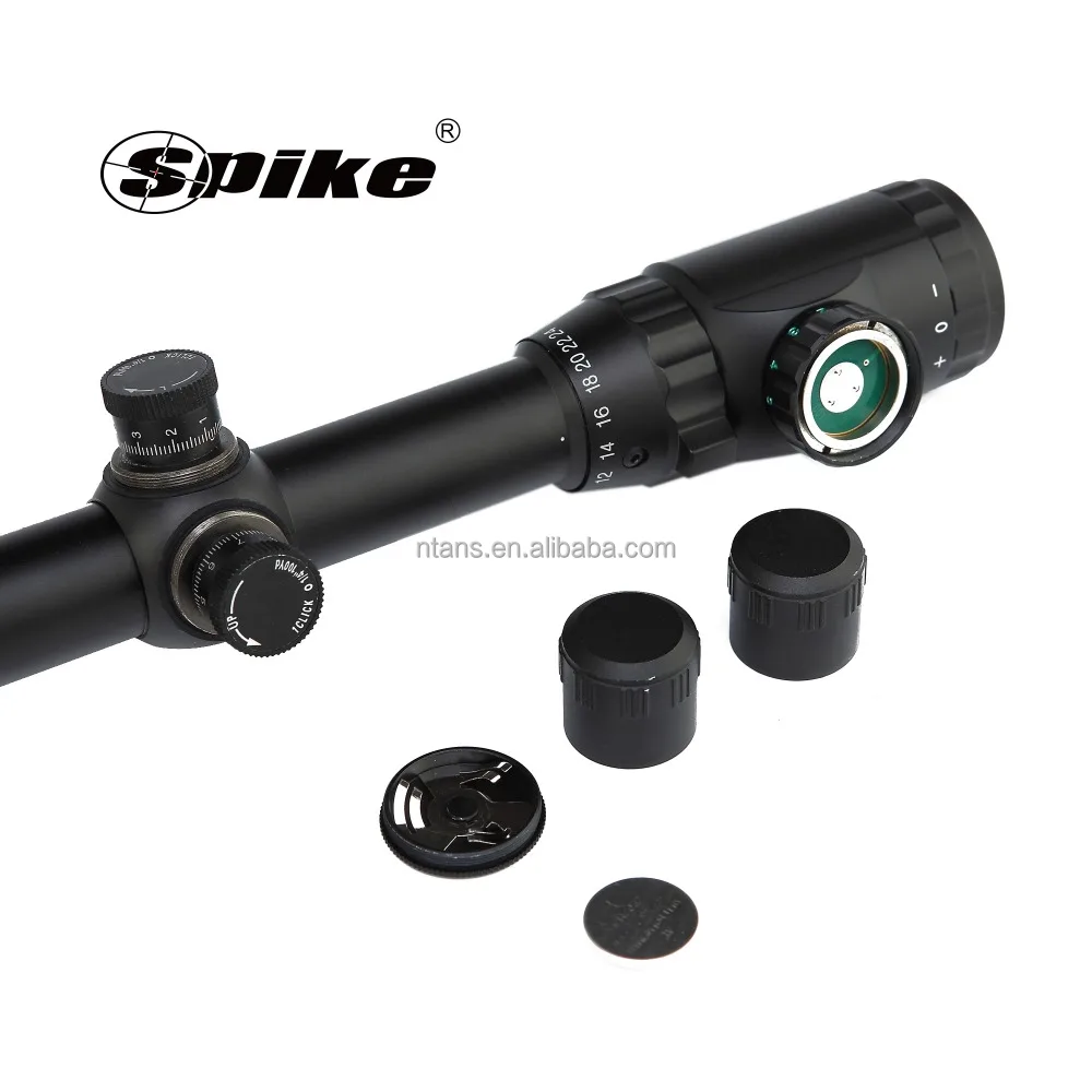 ANS 6-24x50AOEG Rifle Scope – Red/Green Illuminated Mil-Dot Reticle – With Mount – Hunting