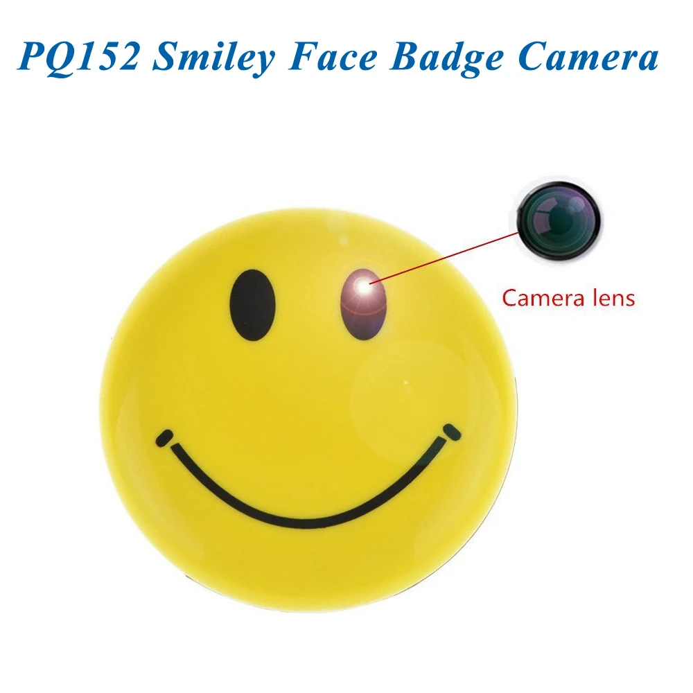 Badge with Video Camera Recording Mini Photo Security Surveillance Cam Camcorder
