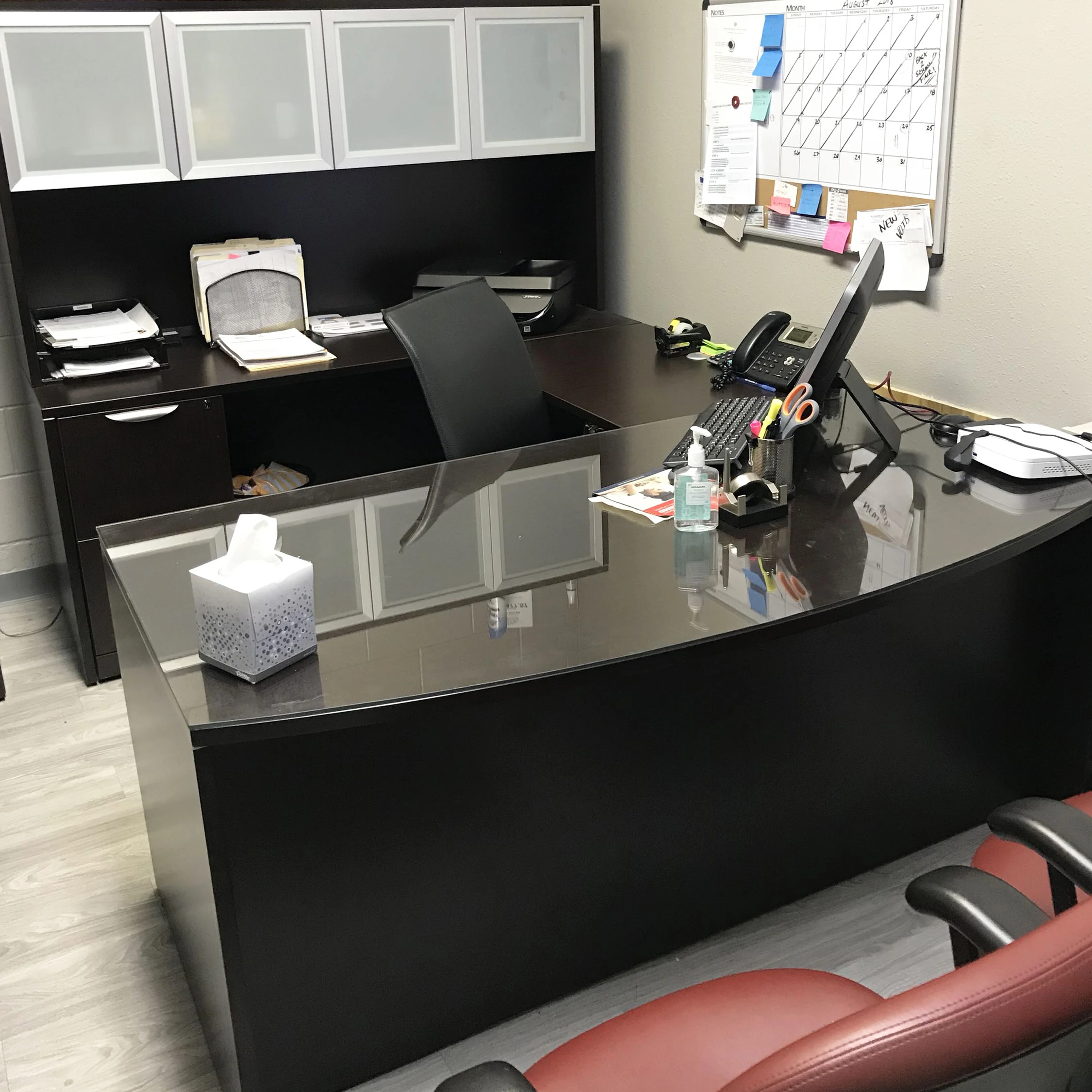 Black Office Furniture Set Wooden Executive Desk  (foh-ba24-b ) - Buy  Executive Desk,Executive Wooden Office Desk,Black Office Desk Product on  