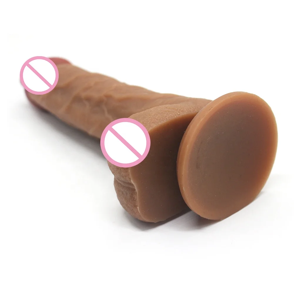 8 Inch Real Silicone Huge Big Penis Sex Dildo Adult Toy Strong Suction Cup Make Your Hands Free Love Magic/ ODM One Year 0.379kg