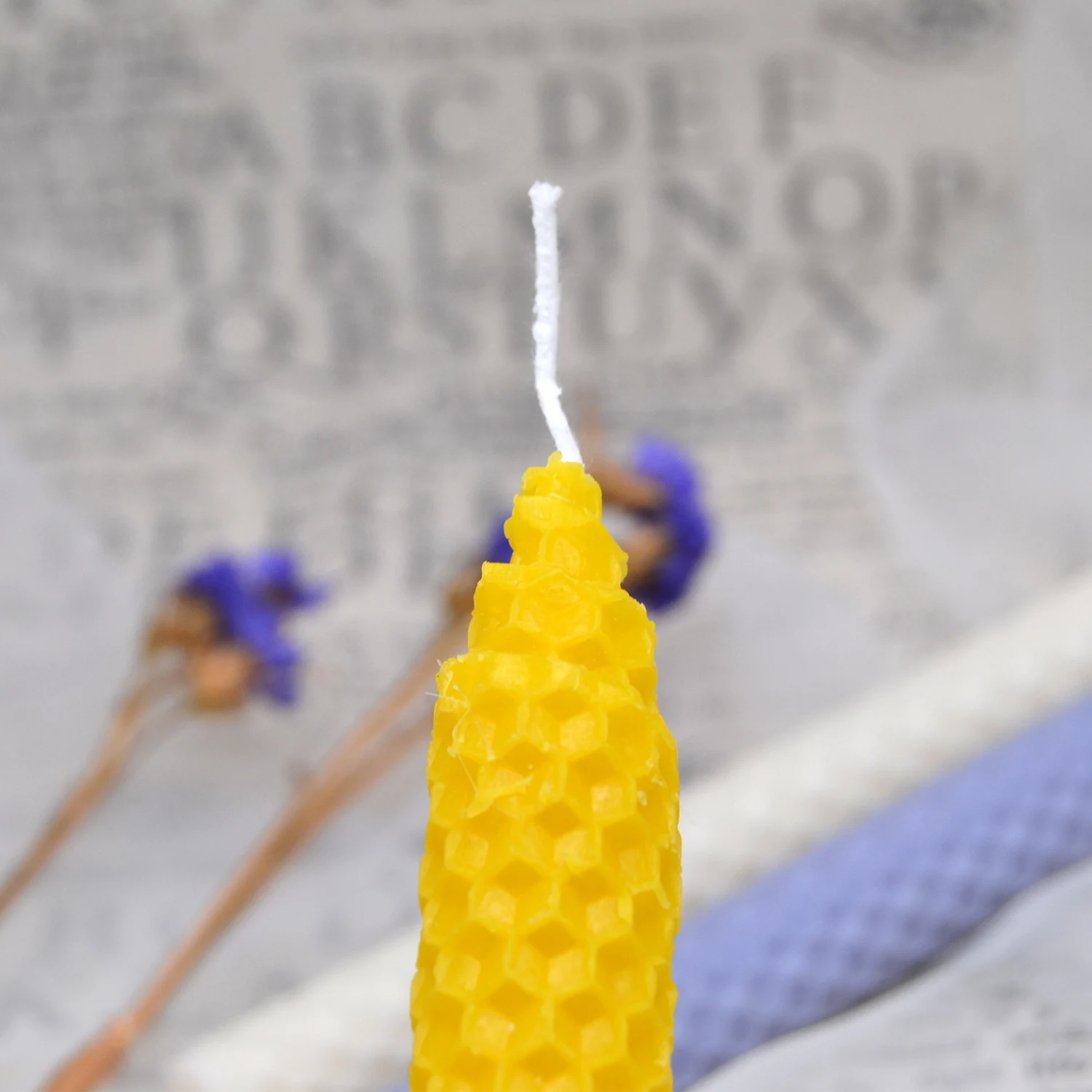 
fancy hand rolled beeswax candles aromatherapy for Hanukkah 