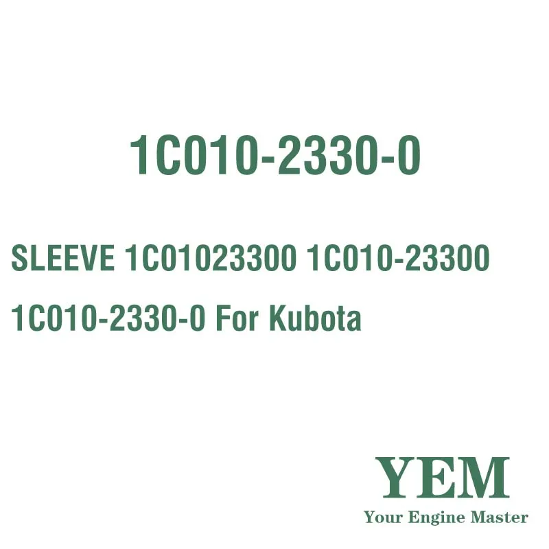 SLEEVE 1C01023300 1C010-23300 1C010-2330-0 for Kubota