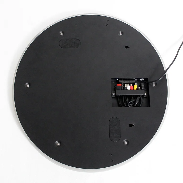 Round Shape Wall Mounted Led 4mm Silver Touch Screen Smart TV Mirror Android System
