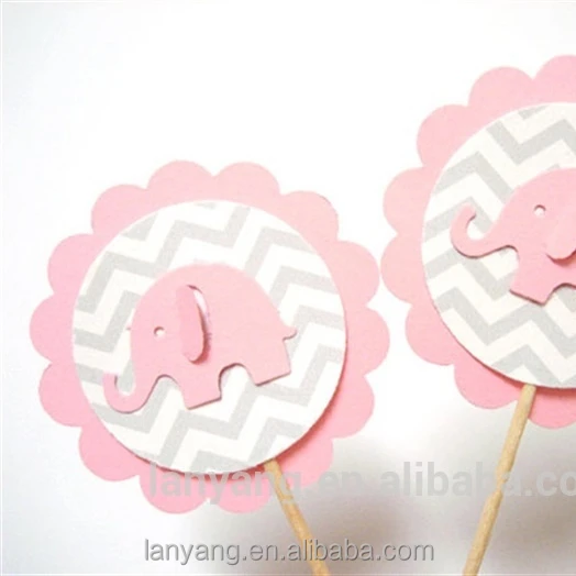 Palillos Redondos Personalizados Para Magdalenas De Elefante Rosa Para Baby Shower Fiesta De Cumpleanos Decoracion De Tartas Buy Palillos De Cupcakes De Elefantes Decoracion De La Torta De La Fiesta Del Bebe Toppers De La Magdalena Product