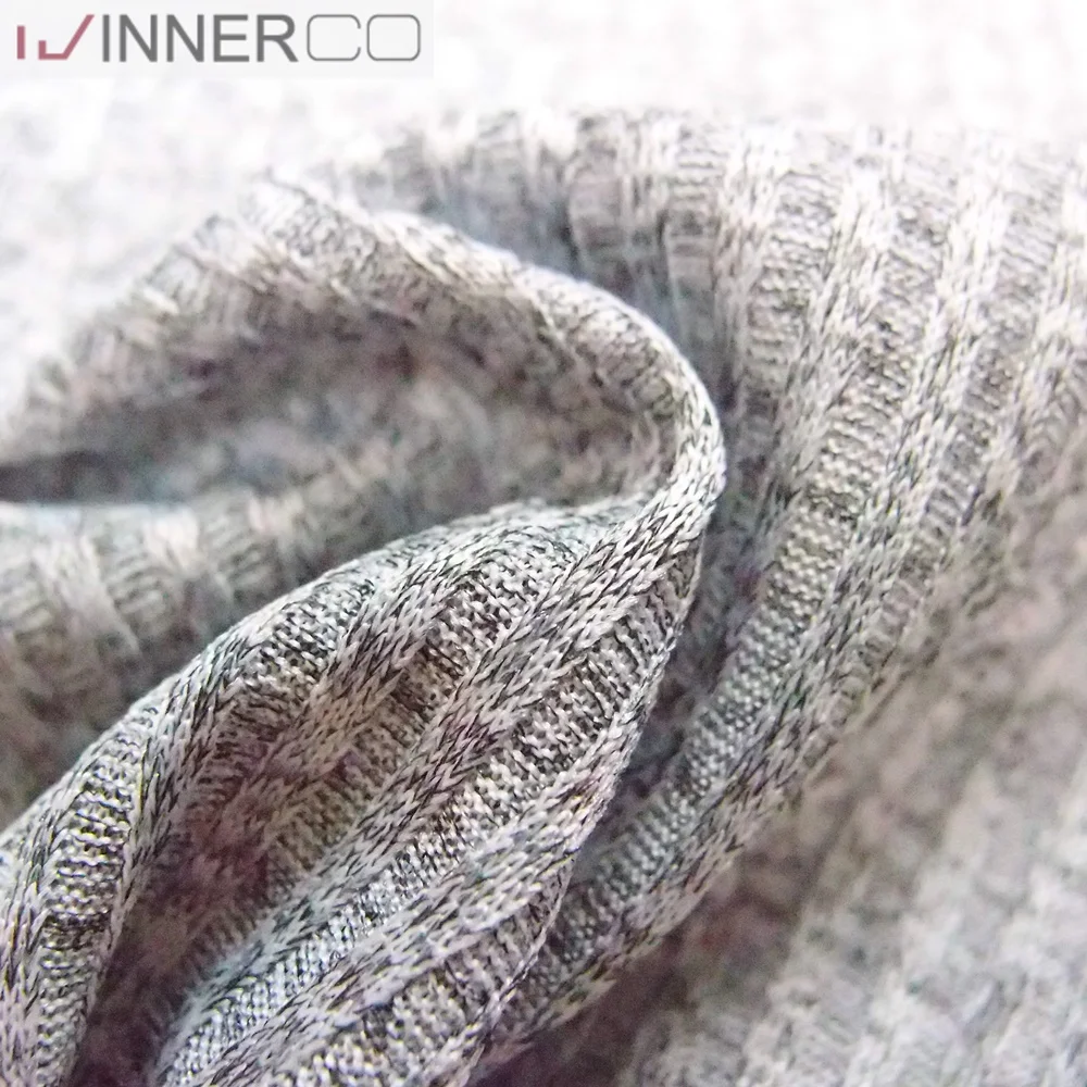 
 China supplier 4x4 rib melange knit sweater cheap fabric  