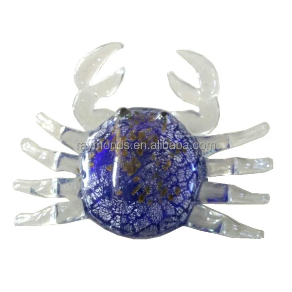Красивые стеклянные статья краб украшения
