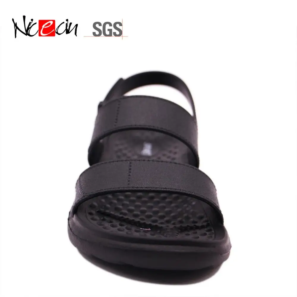 Черные повседневные удобные пляжные сандалии, летние тапочки, детская обувь на заказ