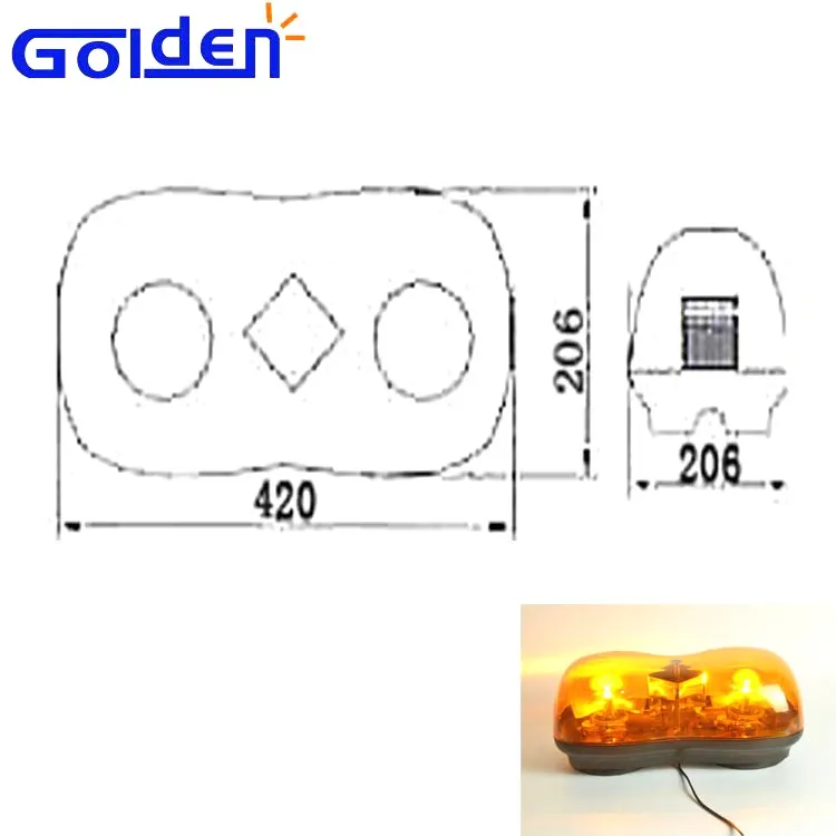 Синий галогенный мини-светильник код 3 для экстренных случаев, ветеринарной скорой помощи, мигающий вращающийся стробоскоп